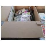 Variety of note pads, scissors and ...