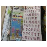 Variety of note pads, scissors and ...