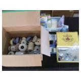 Rubber bands, paper fasteners, craf...