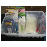 Rubber bands, paper fasteners, craf...