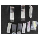 Carabiner hooks, pocket knives and ...