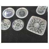 Assortment of cut crystal glassware...