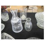 Assortment of cut crystal glassware...