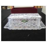 Very heavy Shannon Crystal lidded b...