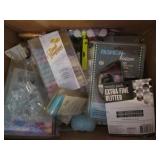 Two box lot of craft supplies and a...
