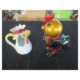 Bright and colorful metal Chicken d...