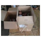 Colorful collection of candles in v...