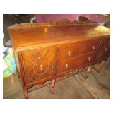 Antique hardwood Jacobean sideboard...