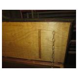 Large vintage hardwood storage trun...