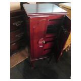 Tall hardwood Jewelry Armoire with ...