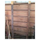 6ft Wood framed fence section with ...