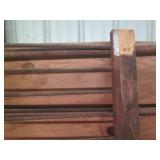 6ft Wood framed fence section with ...