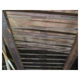 6ft Wood framed fence section with ...