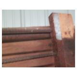 6ft Wood framed fence section with ...