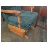 Wood framed and Upholstered Glider ...
