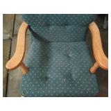 Wood framed and Upholstered Glider ...