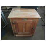 White Clad hardwood end table/night...