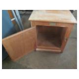 White Clad hardwood end table/night...