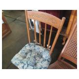 Vintage wicker cane back and Seay r...