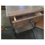 Pair of hardwood book shelves plus ...