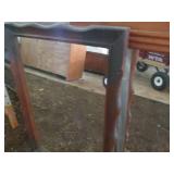 Mismatched wood framed wall mirror ...