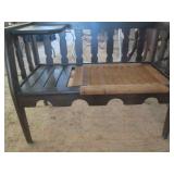 Mission style Entry Bench with writ...