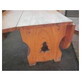 Vintage hardwood Tree themed drop-l...