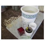 HUGE ceramic self watering outdoor ...