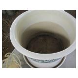 HUGE ceramic self watering outdoor ...