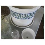 HUGE ceramic self watering outdoor ...