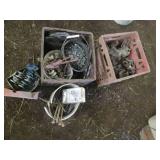 Pair of milk crates containing vari...