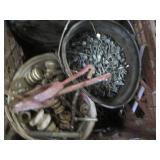 Pair of milk crates containing vari...