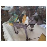 Vintage handcrafted metal yard deco...