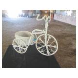 Vintage white wicker rattan Tricycl...