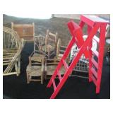 Large collection of wicker, grapevi...