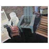 Variety of assorted doll size chair...