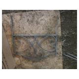 Decorative metal garden fence secti...