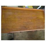 Vintage hardwood 7-drawer student d...