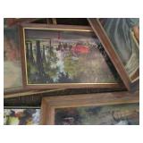 Collection of vintage paintings on ...