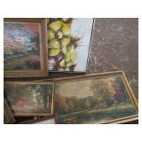 Collection of vintage paintings on ...
