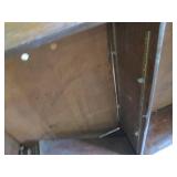 Very tall vintage hardwood bookshel...