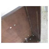 Very tall vintage hardwood bookshel...