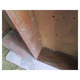 Very tall vintage hardwood bookshel...