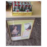 Framed 1974 Coca-Cola Calendar and ...