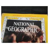 Large box overflowing with various ...