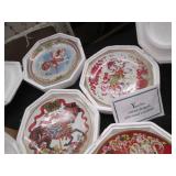 Six Unicorn themed collector plates...