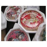 Six Unicorn themed collector plates...