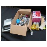 Variety of metal bakeware, Bamboo S...