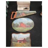 Rustic Country style scenes on a va...