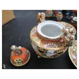 Collection of hand painted Japanese...